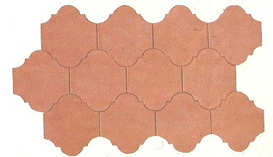 Mosaico Colonial Ovalado